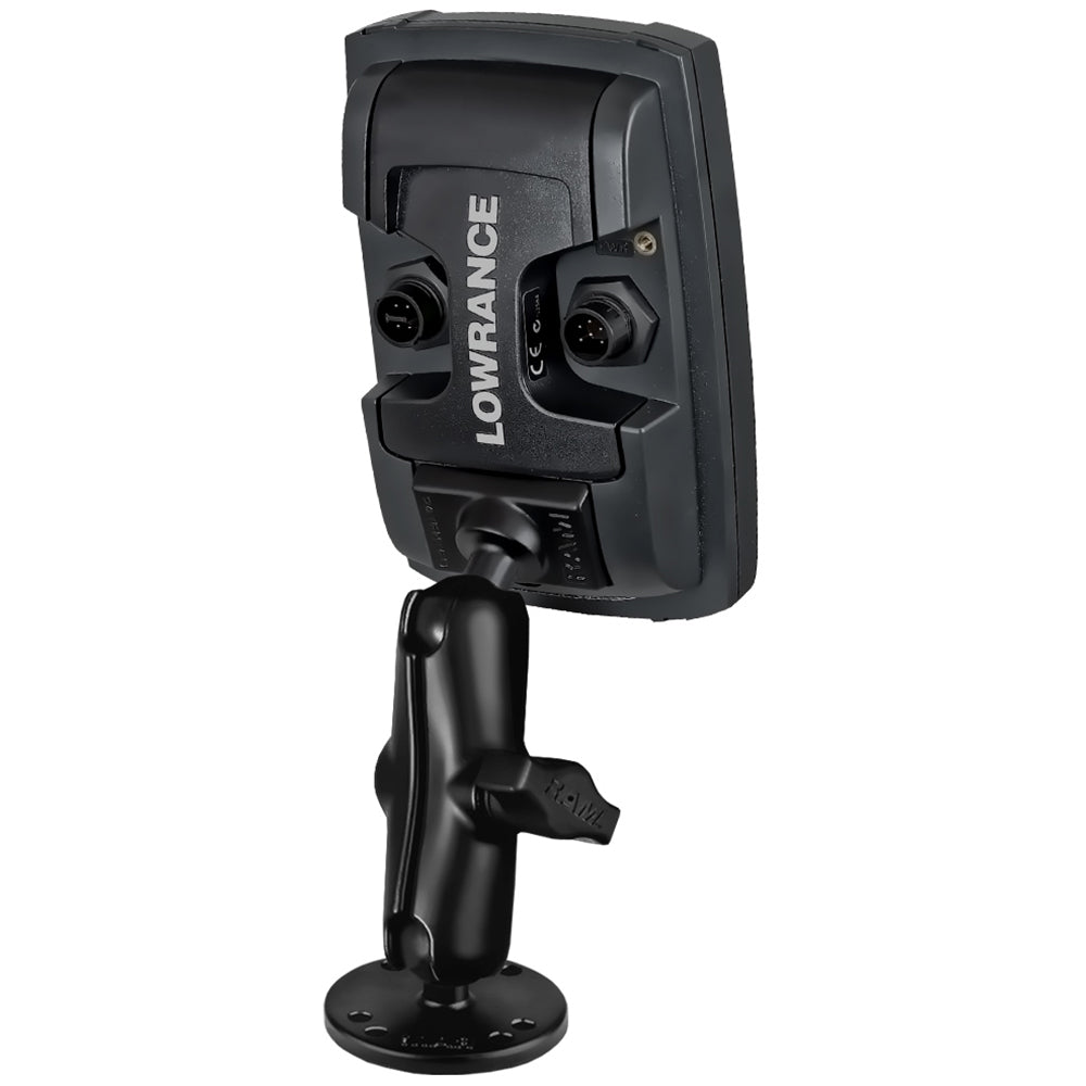 RAM Mount Quick Release Mount fLowrance Mark  Elite 4 RAMB101LO11