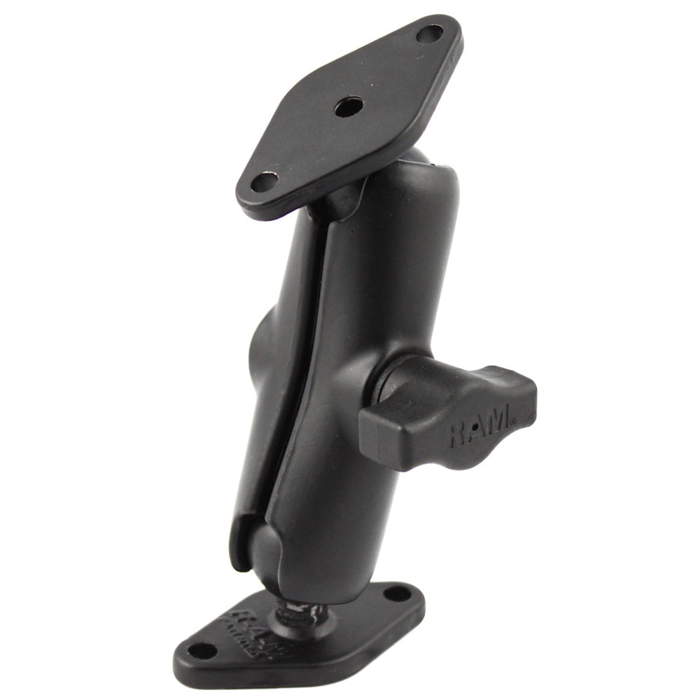 RAM Mount 1 Diameter Ball Mount w2 Diamond Bases RAMB102U