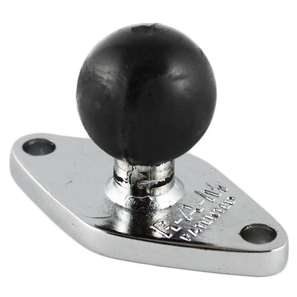 RAM Mount Chrome Diamond Base w1 Ball RAMB238CHU