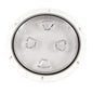 Beckson 8 Clear Center ScrewOut Deck Plate  White DP80WC