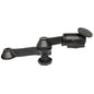 RAM Mount 12 Double Swing Arm w25 Round Base  Powder Coated Marine Grade Aluminum RAMVB1101U
