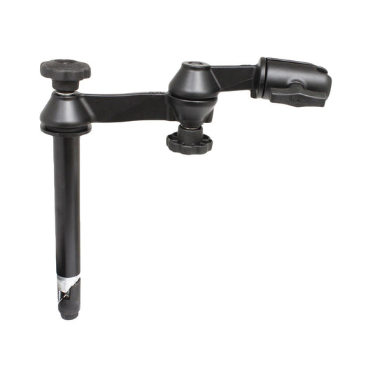 RAM Mount Double Swing Arm w8 Male TelePole  No Ball Base RAMVPSW18NB