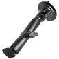 RAM Mount Twist Lock Suction Cup Mount wLong Double Socket Arm RAMB166UC