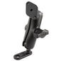 RAM Mount 11mm Flat Base wDouble Socket Arm  Diamond Adapter RAMB179U