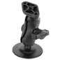 RAM Mount 1 Diameter Ball Mount wShort Double Socket Arm 25 Flex Adhesive Base  Diamond Base Adapter RAPB378A238U