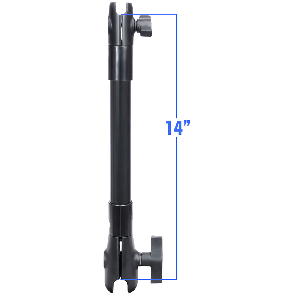 RAM Mount 14 Long Extension Pole w1 and 15 Single Open Socket RAPCB20114U
