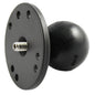 RAM Mount 25 Round Base w15 Ball  1420 Threaded Male Post fCameras RAM202AU