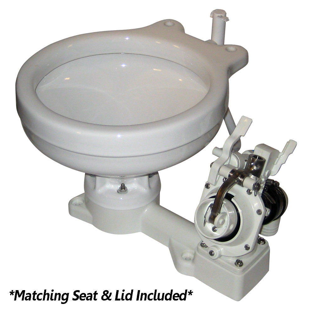 Raritan Fresh Head  Fresh Water Flush  Manual  Marine Size  Right Hand Operation 25M00