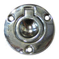 Perko Round Flush Ring Pull  2  Chrome Plated Zinc 1232DP2CHR