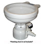 Raritan Sea Era Toilet  Marine Size  Remote Intake Pump  Straight  90 Discharge  Smart Toilet Control  12v 162MR012