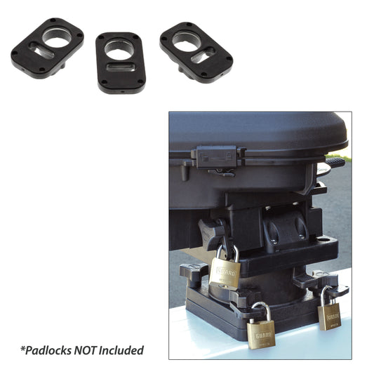 Scotty 3134 Downrigger Security System 3Piece Locking Plates wo Padlocks 3134
