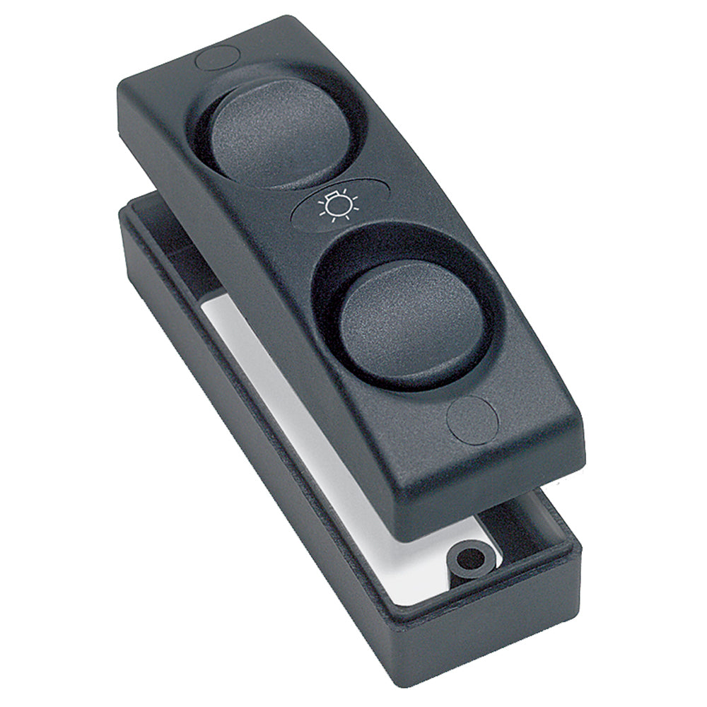 BEP Contour 1100 Series Double Interior Switch  OnOff  Black 1101BK