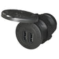 Blue Sea 1045 1224V Dual USB Charger  118 Socket Mount 1045