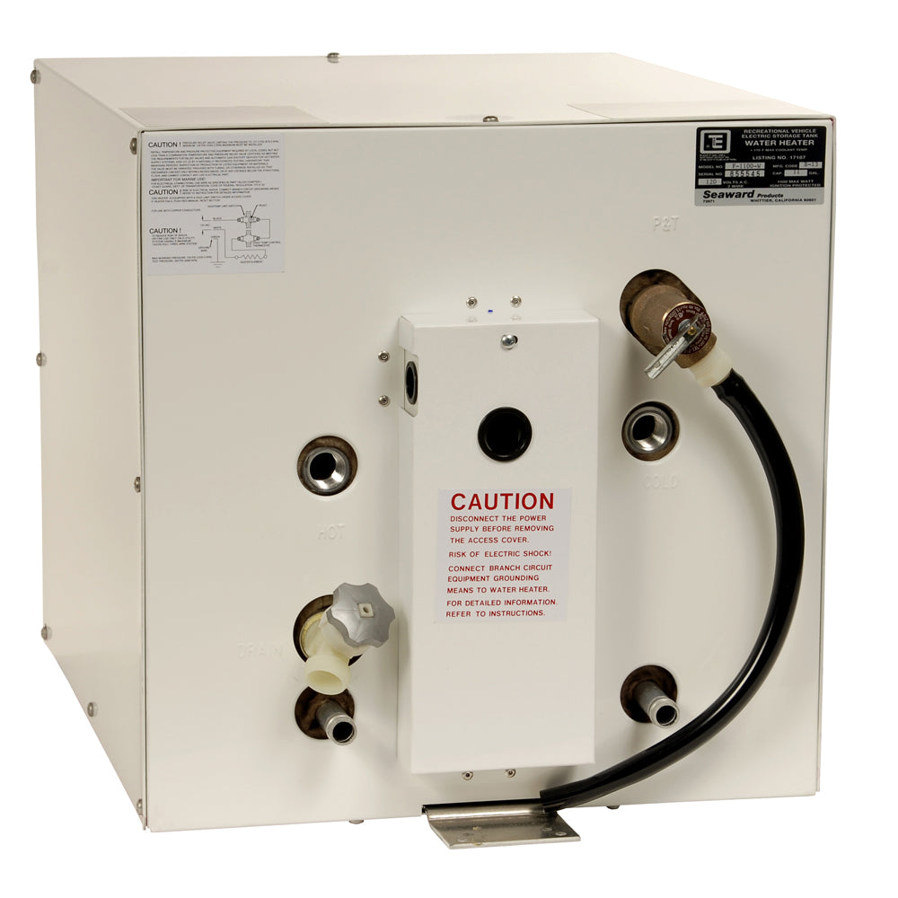 Whale Seaward 11 Gallon Hot Water Heater wFront Heat Exchanger  White Epoxy  120V  1500W F1100W