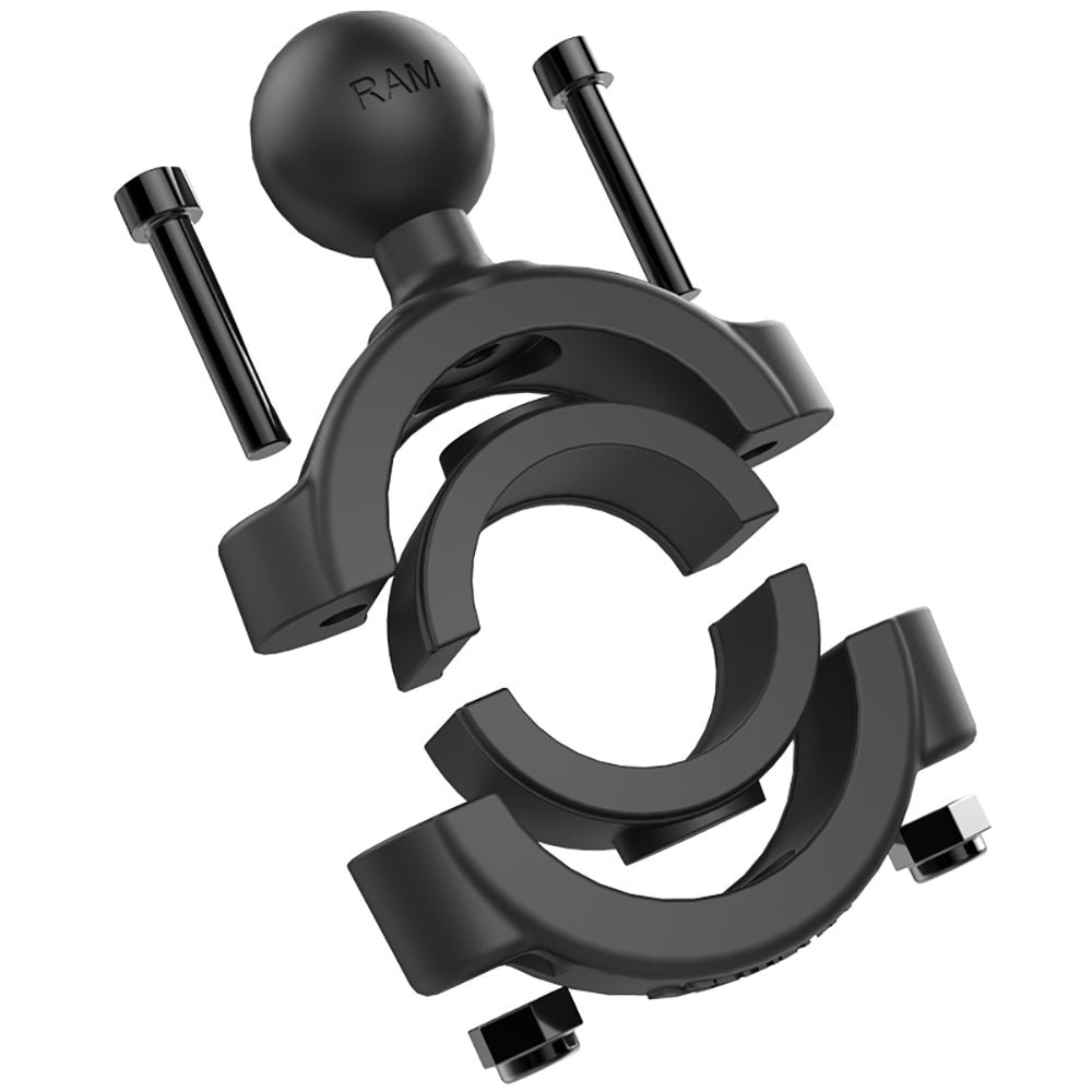 RAM Mount Torque 118  112 Diameter HandlebarRail Base w1 Ball RAMB40811215U