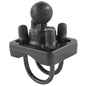 RAM Mount Double UBolt Base w1 Ball fRails from 075 to 125 Diameter RAMB235U