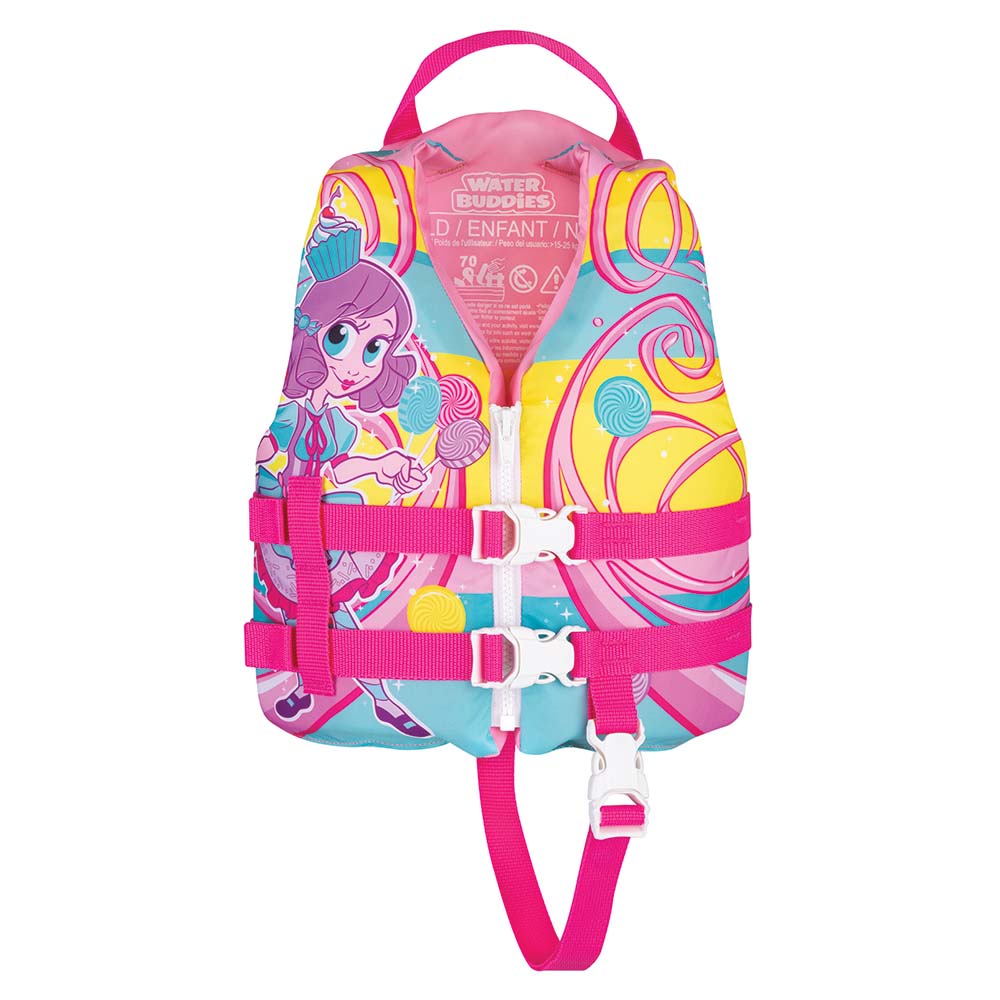Full Throttle Water Buddies Life Vest  Child 3050lbs  Princess 10430010500117
