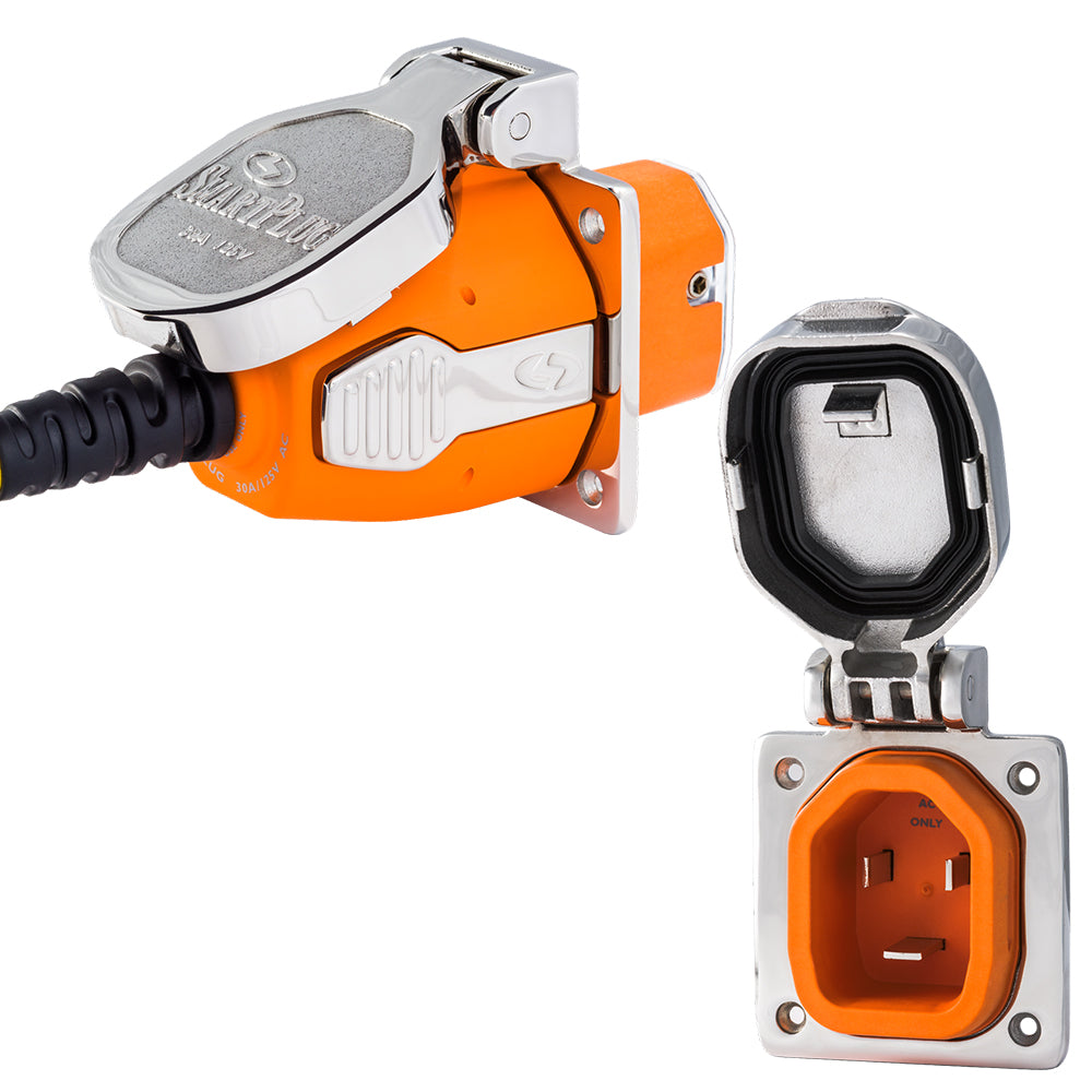 SmartPlug 30 AMP Inlet  Female Cord Connector Combo  Stainless Steel B30ASSYNT