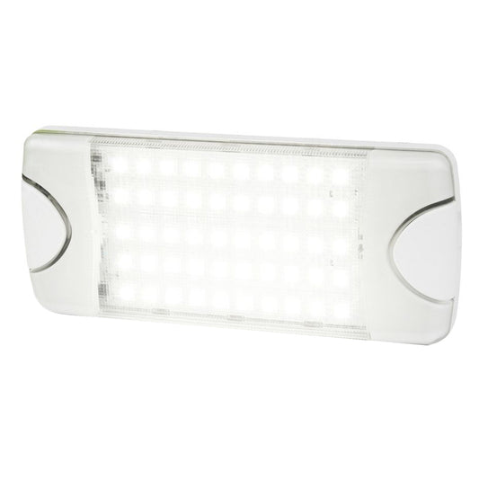 Hella Marine DuraLED 50 Low Profile InteriorExterior Lamp  Wide White Spreader Beam 980629501