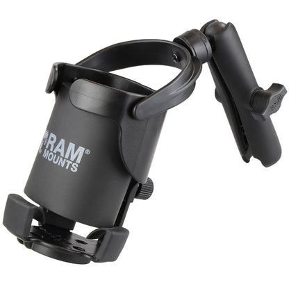 RAM Mount Level Cup XL wLong Double Socket Arm RAMB417BC201U