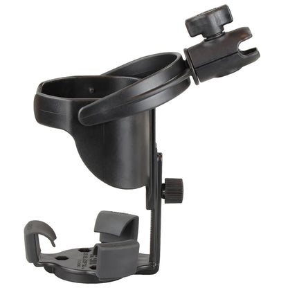 RAM Mount Level Cup XL Low Profile Mount wLarge Strap Clamp Base RAPB4172001231Z2NUBU