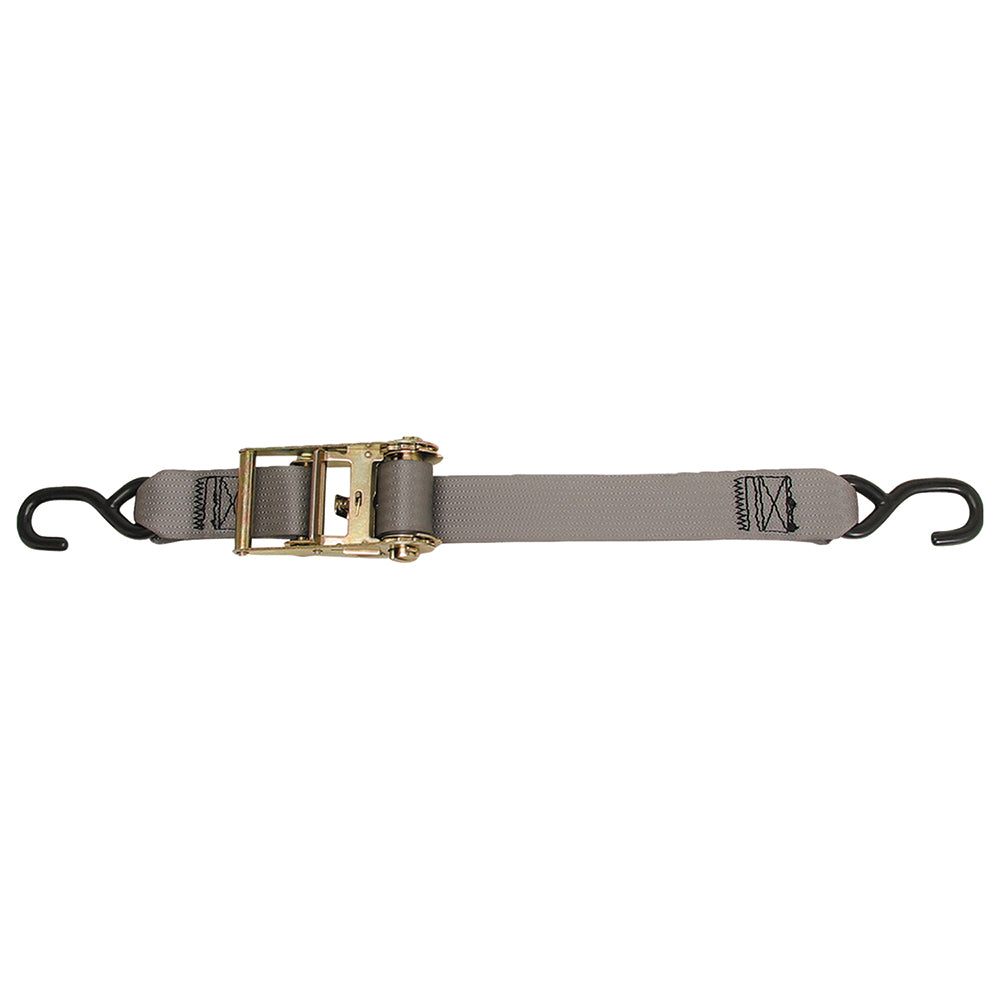 CargoBuckle Multipurpose Ratchet Strap TieDown wSHooks  2 x 15 F13758