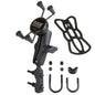 RAM Mount Combination BrakeClutch Reservoir UBolt Mount wUniversal XGrip CelliPhone Cradle RAMB174UN7U