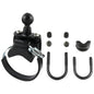 RAM Mount Rail Base wZinc Coated UBolt ATVUTV Strap  1 Ball for Rails to 315 in Diameter RAMB231Z2U
