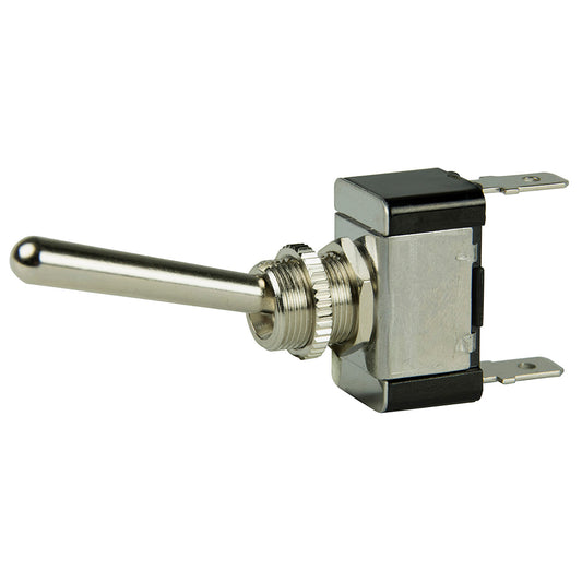 BEP SPST Chrome Plated Long Handle Toggle Switch  ONOFF 1002013