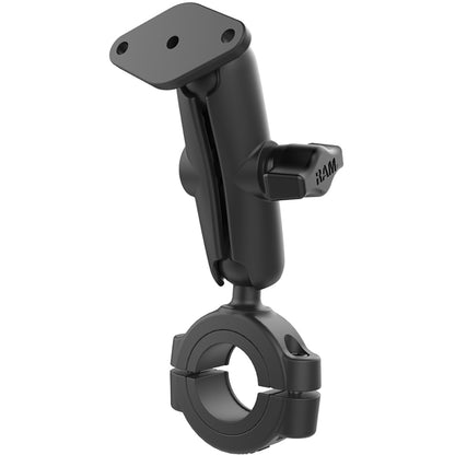 RAM Mount Torque 118  112 Diameter HandlebarRail Base w1 Ball Medium Arm  Diamond Ball Plate RAMB40811215238U
