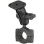 RAM Mount RAM Torque 1 18  1 12 Diameter HandlebarRail Base with B Size 1 Ball Short Arm and Diamond Plate