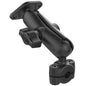 RAM Mount RAM Torque 38  58 Diameter Mini Rail Base w 1 Ball Medium Arm and Diamond Ball Base RAMB4083762238U