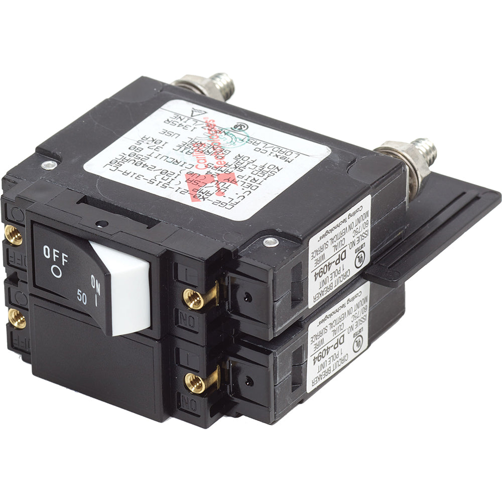 Blue Sea 7467 UL489 Circuit Breaker  50A Raised Rocker 7467