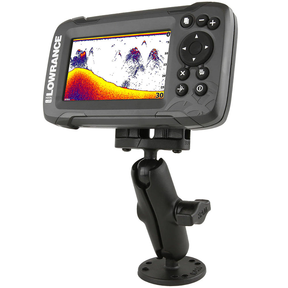 RAM Mount B Size 1 Fishfinder Mount for the Lowrance Hook2 Series RAMB101LO12
