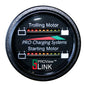 Dual Pro Battery Fuel Gauge  Marine Dual Read Battery Monitor  12V24V System  15 Battery Cable BFGWOM1524V12V