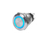Blue Sea 4161 SS Push Button Switch  OffOn  Blue  10A 4161
