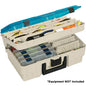 Plano TwoTier Magnum Satchel XL  BeigeBlue 135010
