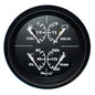 Faria Euro Black 4 Multifunction Gauge  VoltFuelOilWater Temperature 32851