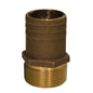 GROCO 114 NPT x 112 Bronze Full Flow Pipe to Hose Straight Fitting FF1250
