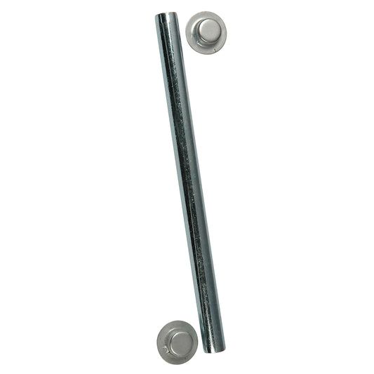 CE Smith Package Roller Shaft 12 x 514 wCap Nuts  Zinc 10700A