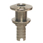 GROCO Stainless Steel Hose Barb ThruHull Fitting  1 HTH1000S