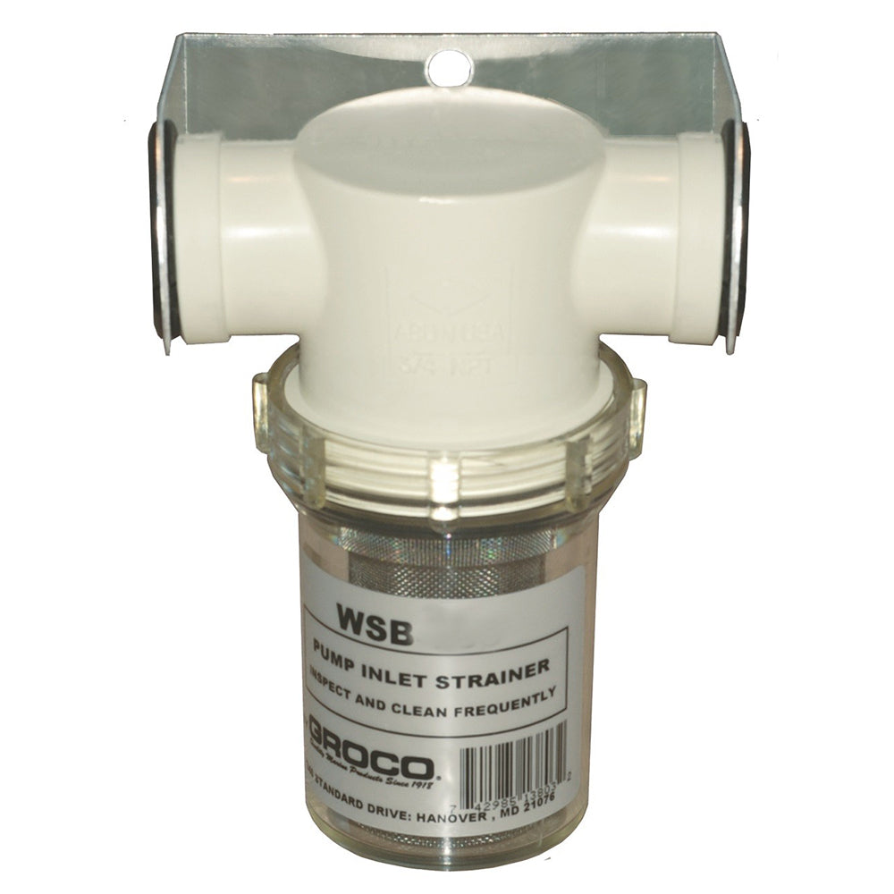 GROCO 12 Fresh Water Strainer wPlastic Basket WSB500P