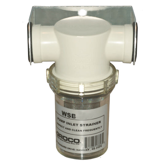 GROCO 1 Fresh Water Strainer wPlastic Basket WSB1000P