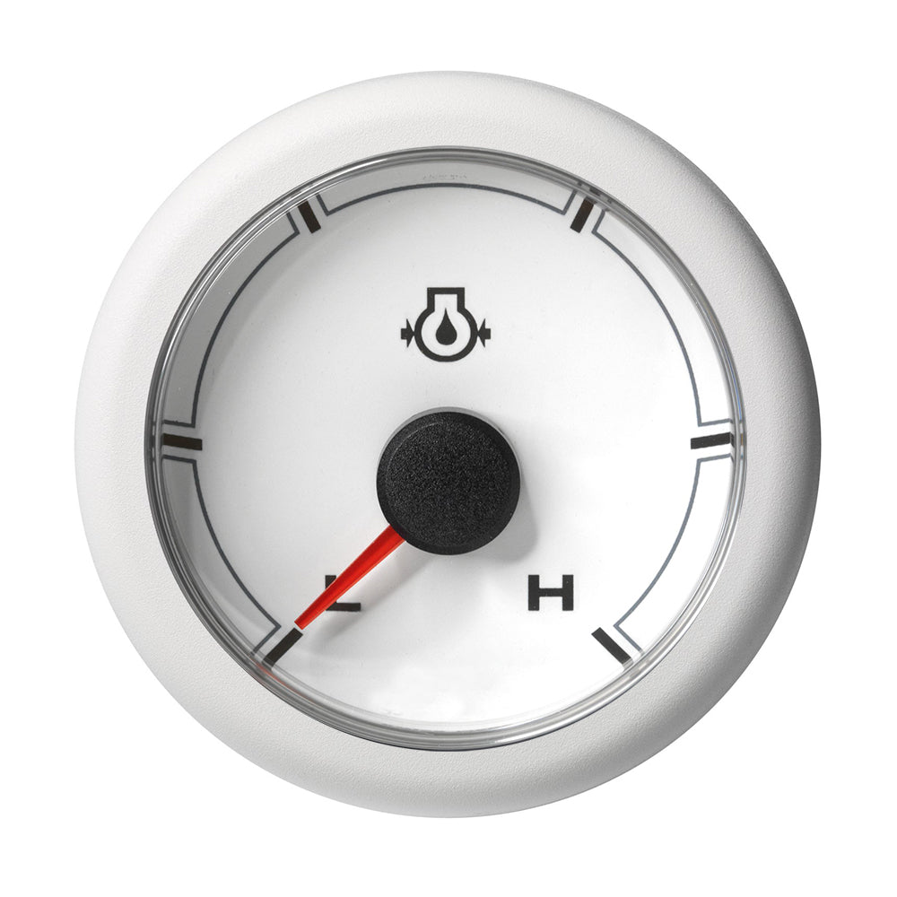 Veratron 52MM 2116 OceanLink Engine Oil Pressure Gauge  LowHigh 150 PSI  White Dial  Bezel A2C1066030001
