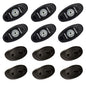 RIGID Industries ASeries Rock Light Kit  6 Cool White Lights  Black 400253