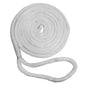 New England Ropes 58 Double Braid Dock Line  White  25 C50502000025