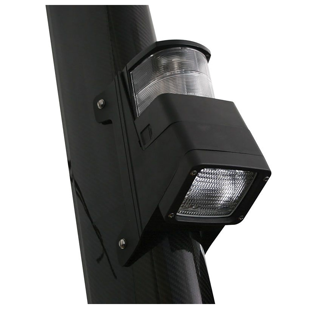 Hella Marine Halogen 8504 Series MastheadFloodlight Lamp  Black 998504001