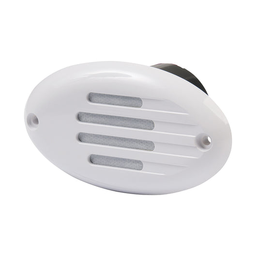Marinco 12V Electronic Horn wWhite Grill 10082