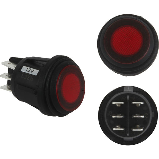 RIGID Industries 3 Position Rocker Switch  Red 40181