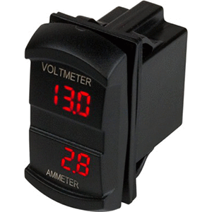 SeaDog Dual VoltAmp Meter Rocker Style Switch 4216451